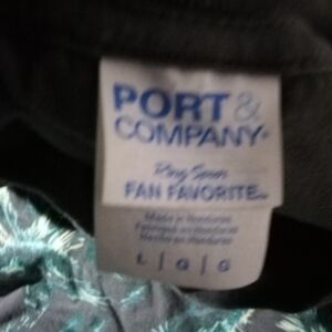 Port and Company Black Short Sleeve Tee